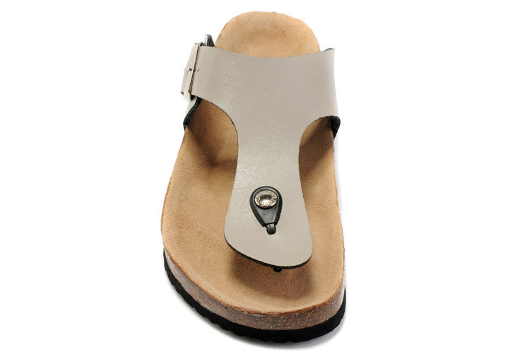 Birkenstock Gizeh Stone Beige Birko-Flor Sandals