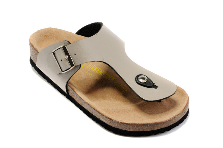 Birkenstock Gizeh Stone Beige Birko-Flor Sandals