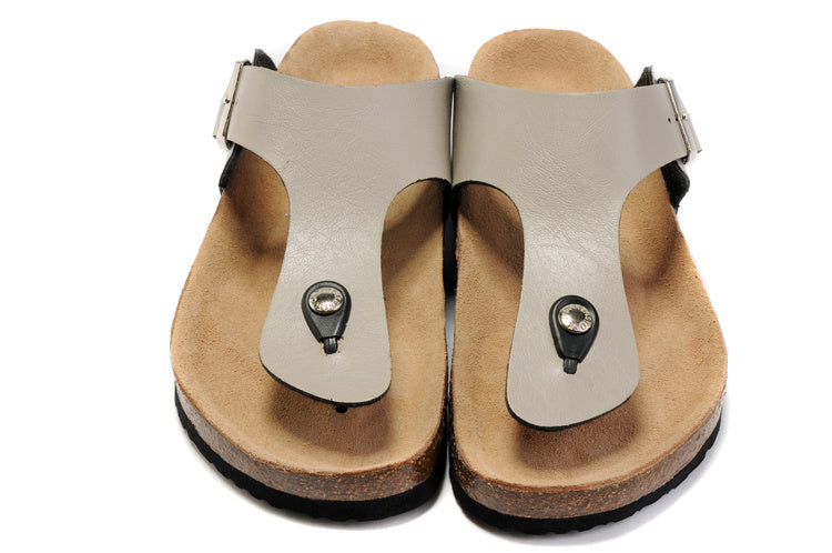 Birkenstock Gizeh Stone Beige Birko-Flor Sandals