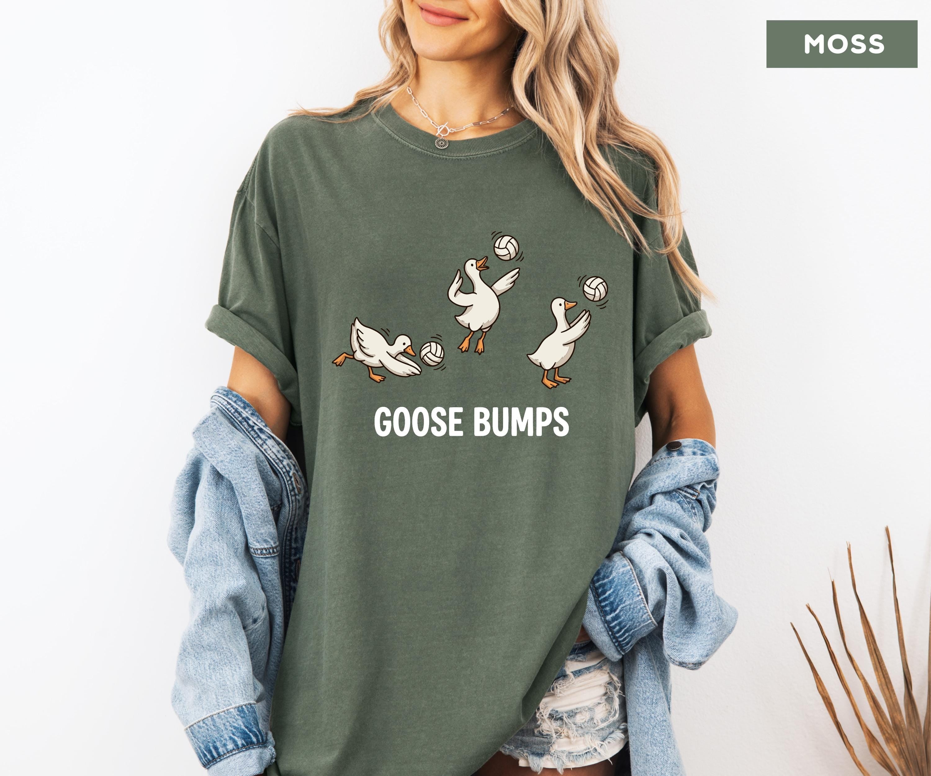 Comfort Colors Volleyball Shirt, Funny Goose Tee, Goose Bumps Tshirt, Volleyball Player Gift, Cute Sports Pun Top, Trendy Volleyball Tee