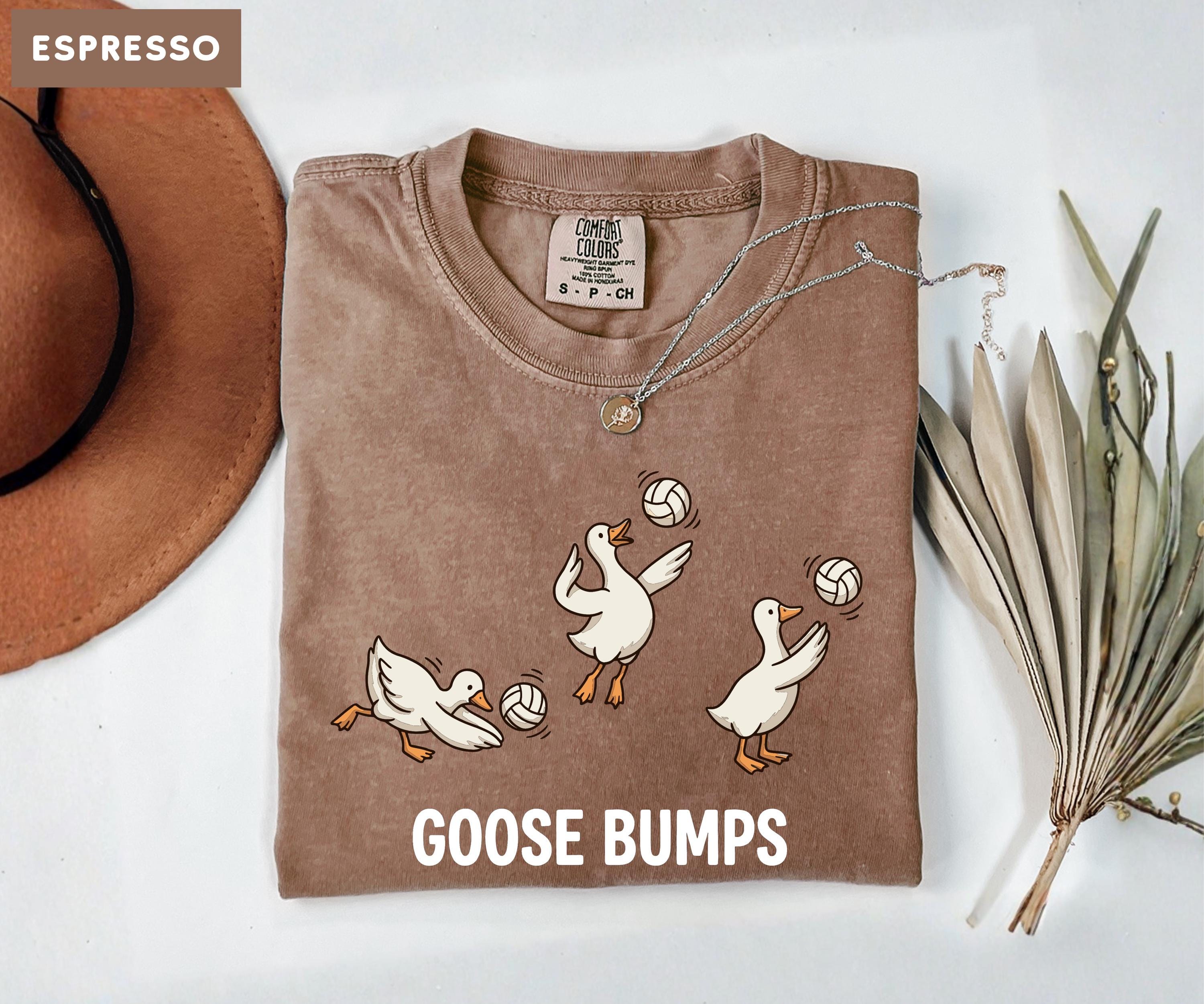 Comfort Colors Volleyball Shirt, Funny Goose Tee, Goose Bumps Tshirt, Volleyball Player Gift, Cute Sports Pun Top, Trendy Volleyball Tee