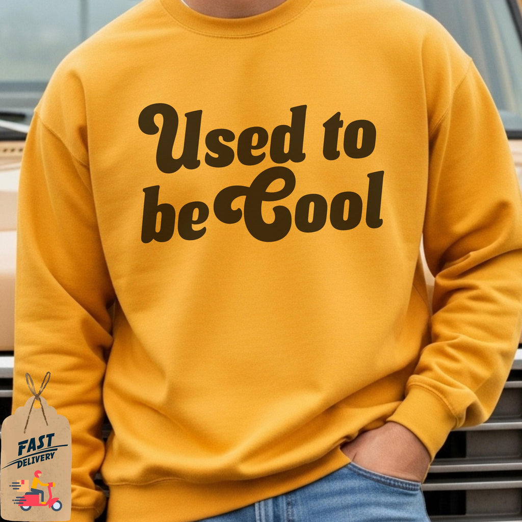 Used to be Cool Sweatshirts, Funny Graphic T-Shirt, Novelty Sweatshirts, Sarcastic T-Shirt, Slogan Sweatshirts, Trendy T-Shirt