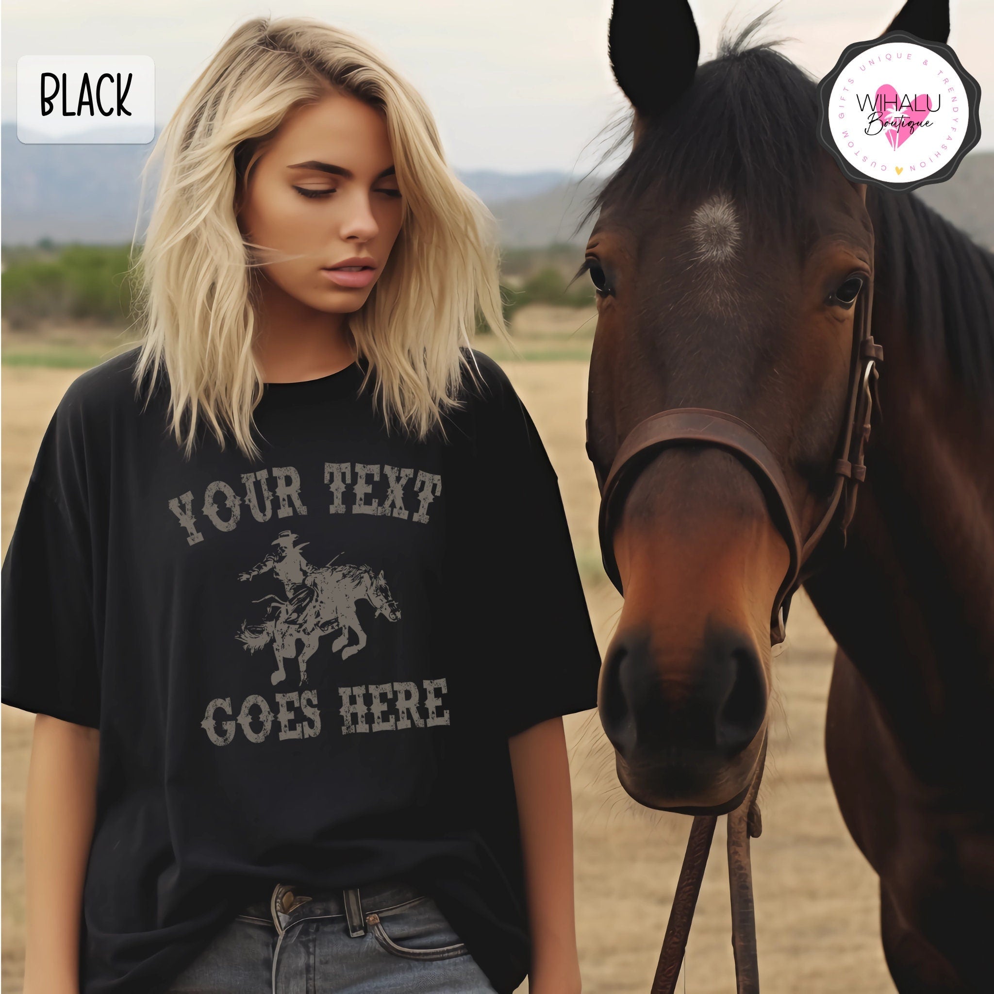 Custom Cowgirl Shirt Country Concert Outfit Country Music Shirt Horse Shirt Western Trendy Graphic Tee Women Rodeo Tshirt Cowboy Graphic Tee