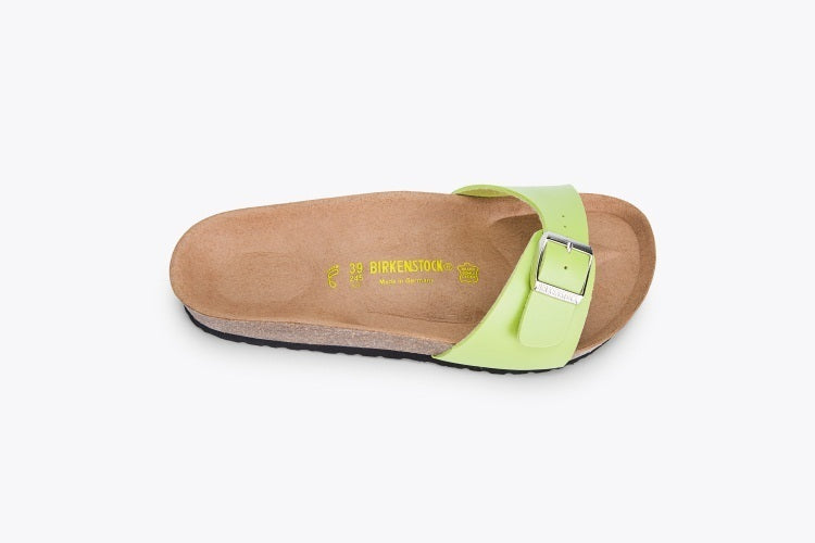 Birkenstock Madrid Lime Green Birko-Flor