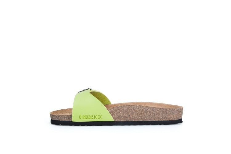 Birkenstock Madrid Lime Green Birko-Flor