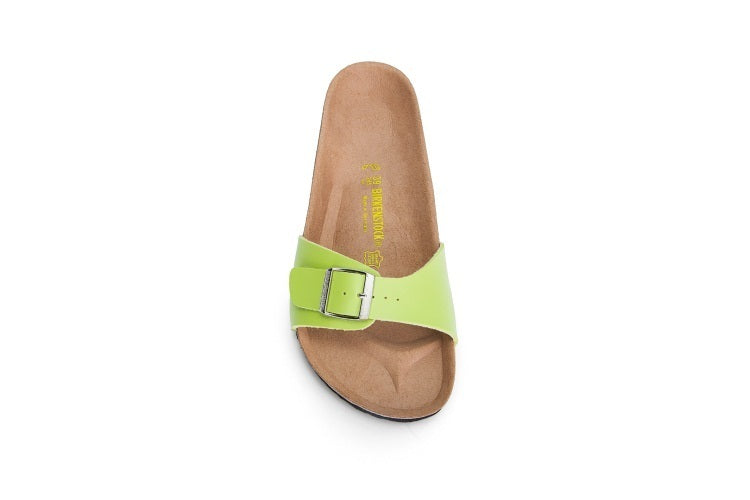 Birkenstock Madrid Lime Green Birko-Flor