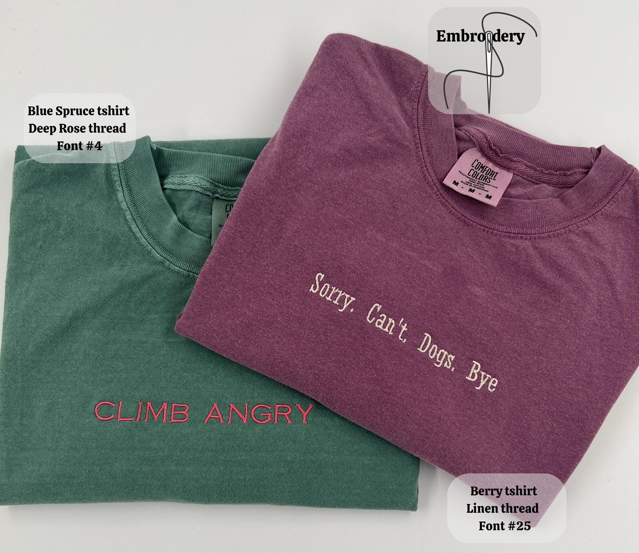 Custom Embroidered Comfort Colors Tshirt, Personalized Embroidered Shirt, Minimalistic Your Text Tee, Varsity Embroidery Outfit, Mothers day