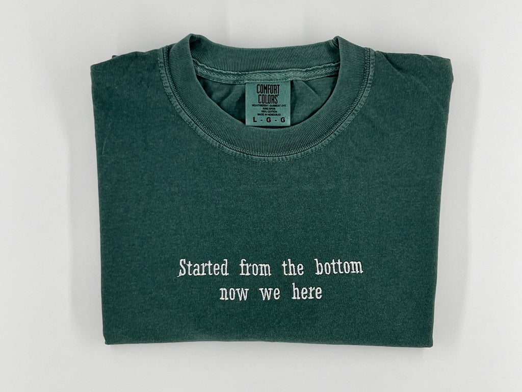 Custom Embroidered Comfort Colors Tshirt, Personalized Embroidered Shirt, Minimalistic Your Text Tee, Varsity Embroidery Outfit, Mothers day