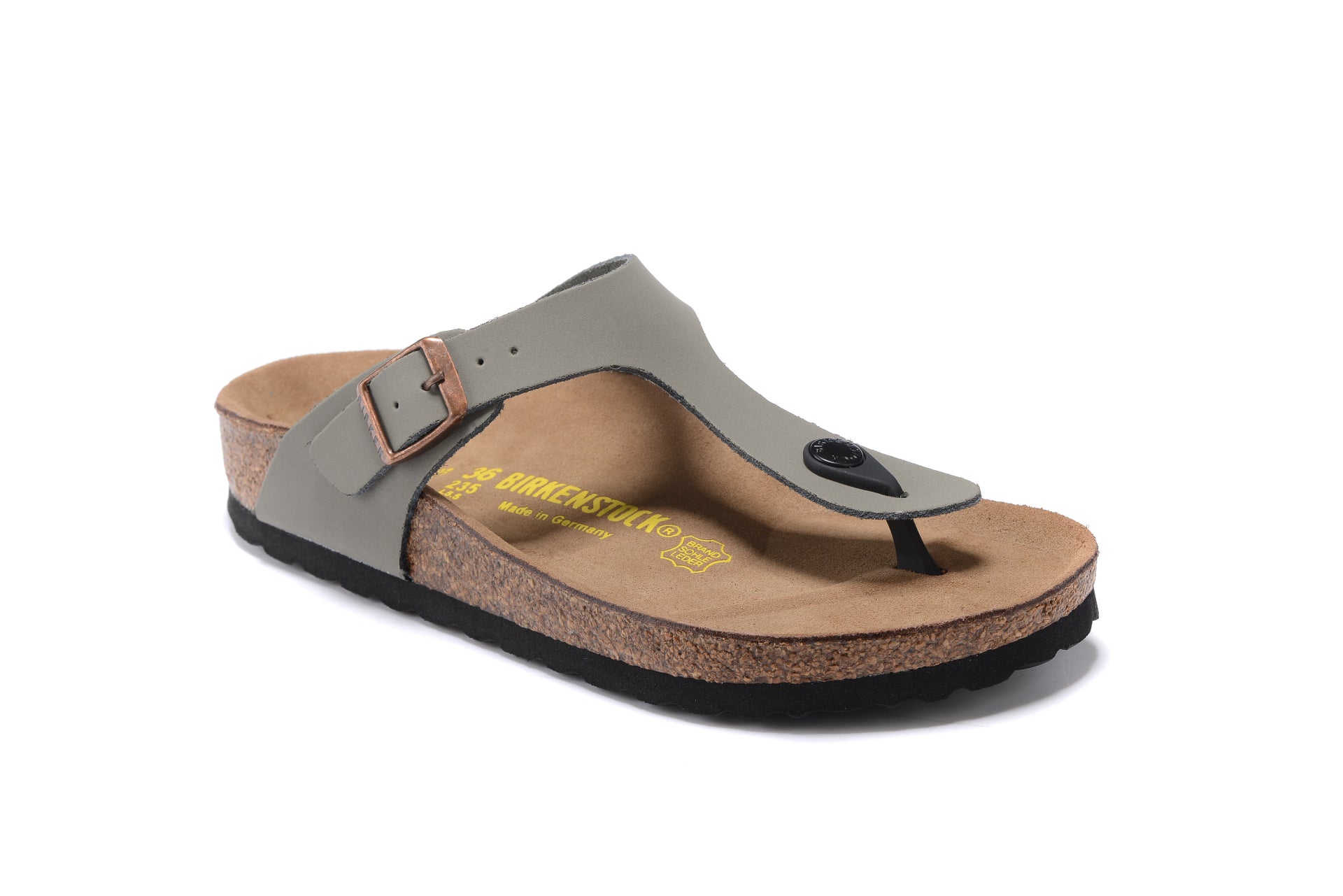 Birkenstock Gizeh Unisex Leather Sandals grey