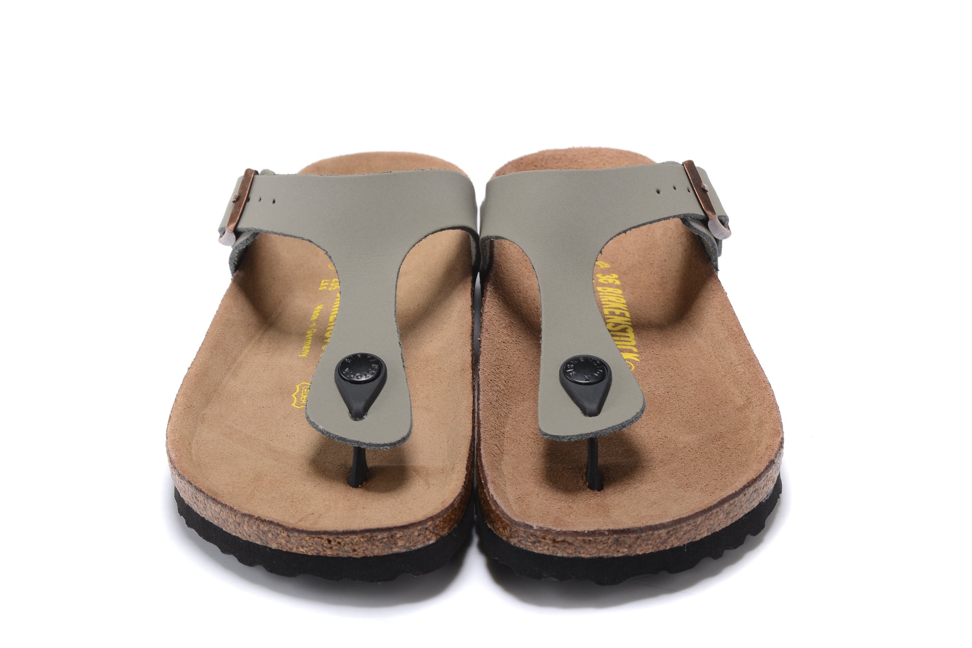 Birkenstock Gizeh Unisex Leather Sandals grey