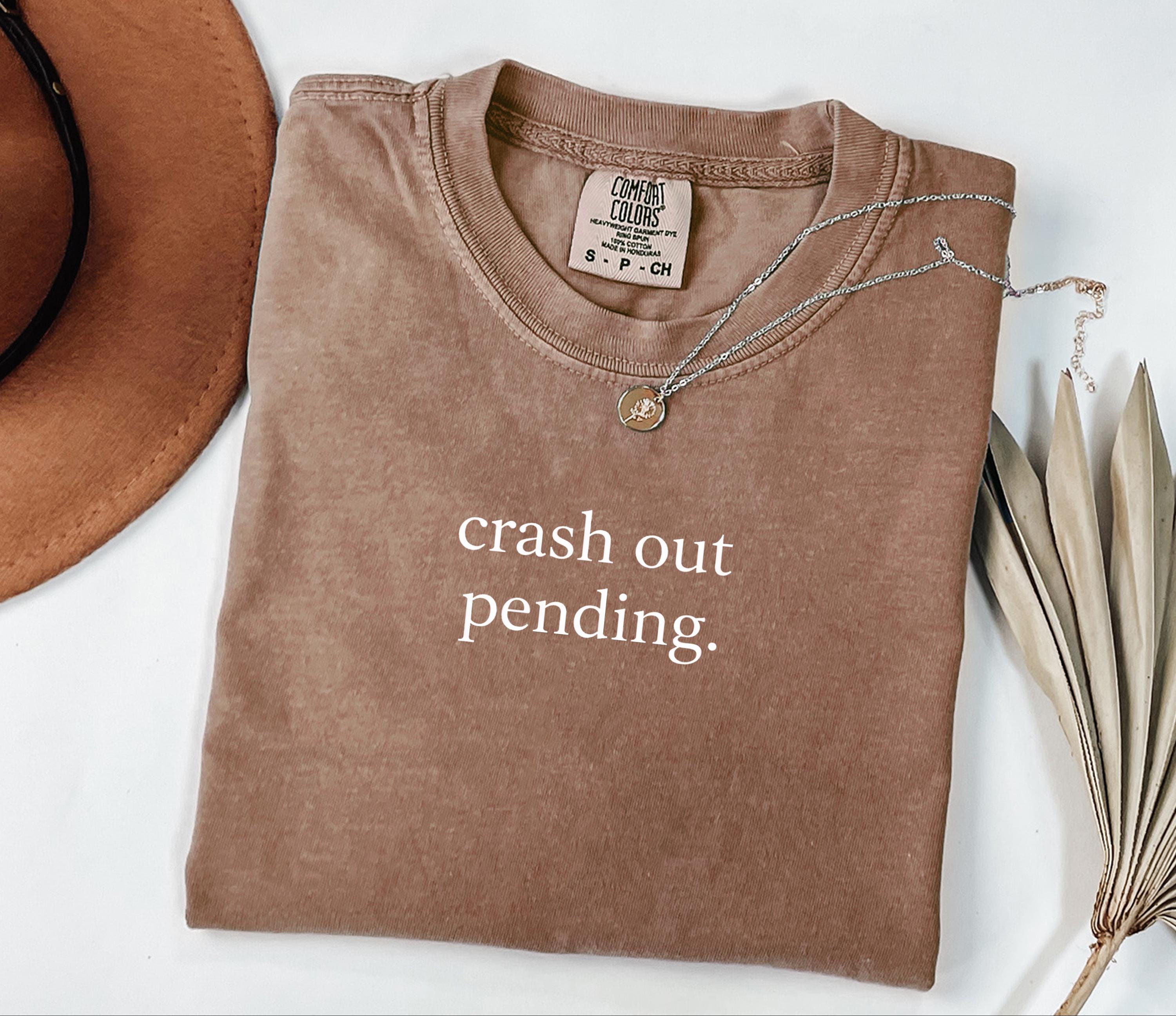Crash Out Pending Shirt, Funny Meme Shirt, Introvert Tshirt, Minimalist T-shirt, Comfort Colors Tee