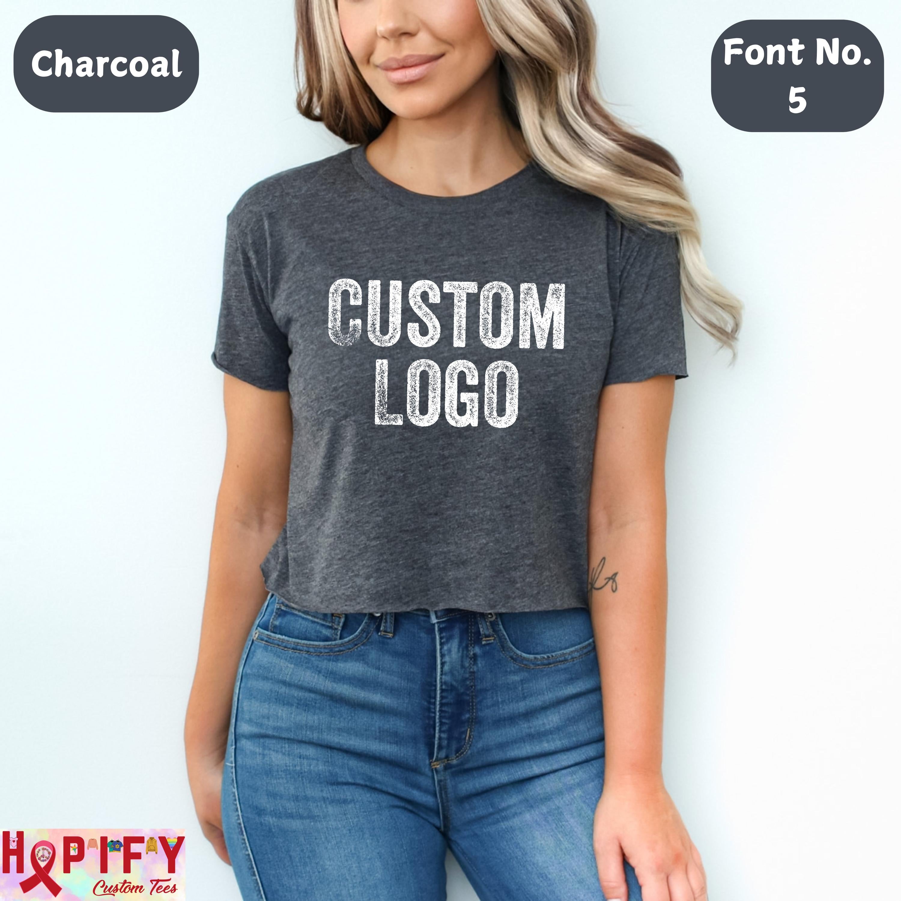 Custom crop women's T-Shirt, Custom T Shirt, Custom Text Shirt, Custom Bachelorette Tshirt Custom Adult Shirt, Personalized Shirt, boho gift
