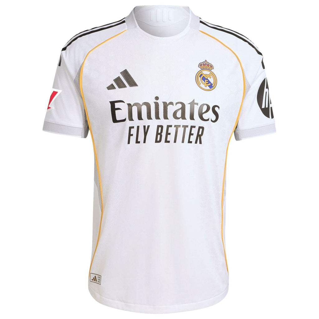 Vini Jr. Real Madrid 2025/26 Home Authentic Soccer Shirt - White