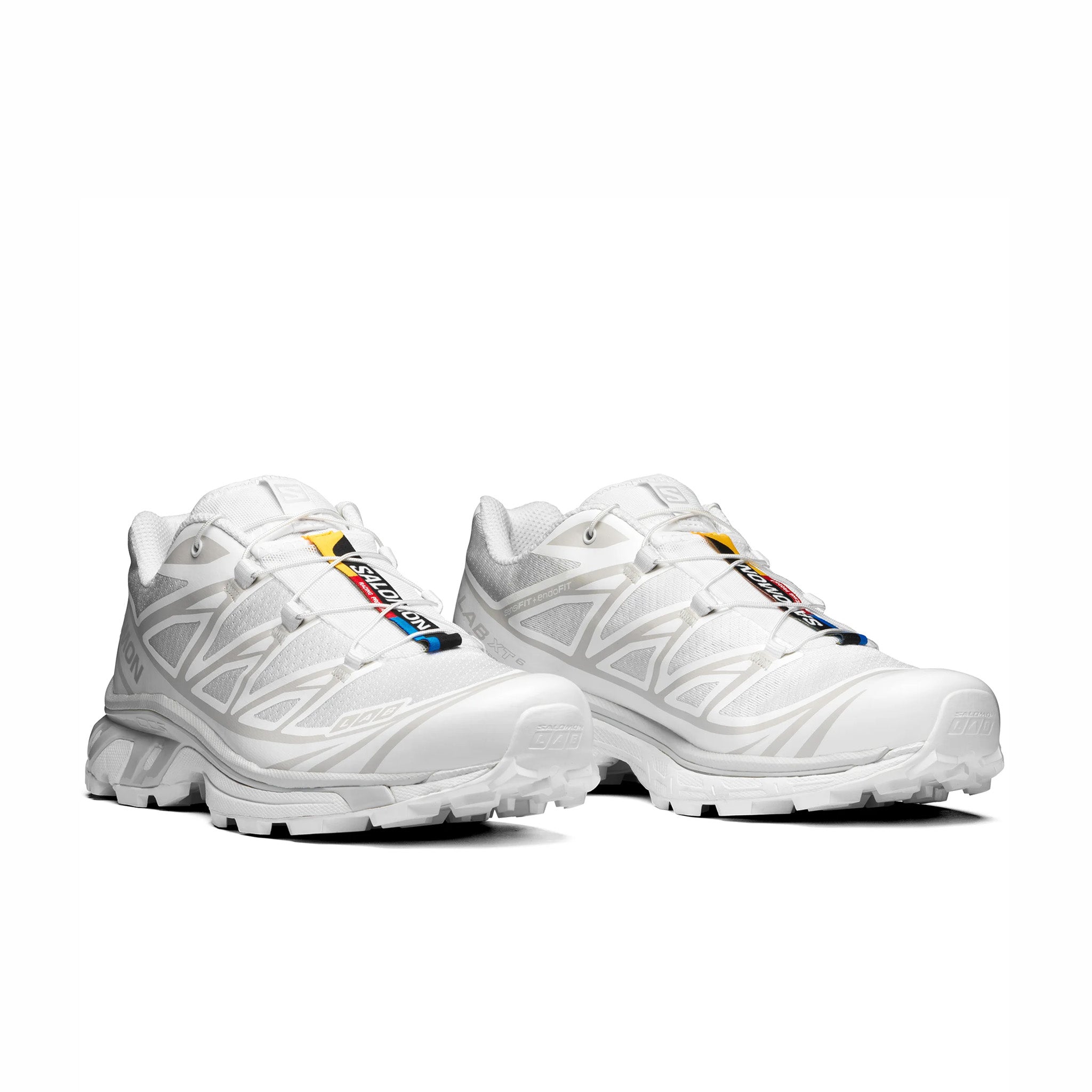Salomon Unisex XT-6 (White/White/Lunar Rock) Shoe