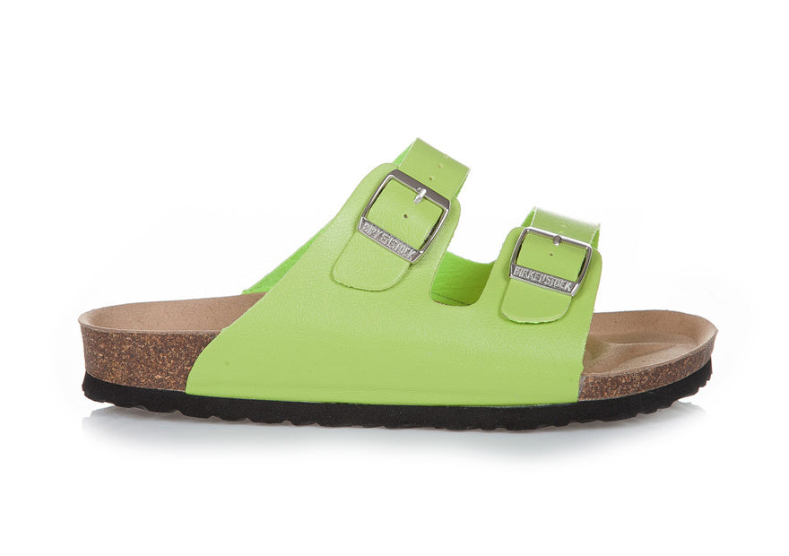 Birkenstock Arizona (Lime Green / Light Green Birko-Flor / Synthetic Leather)