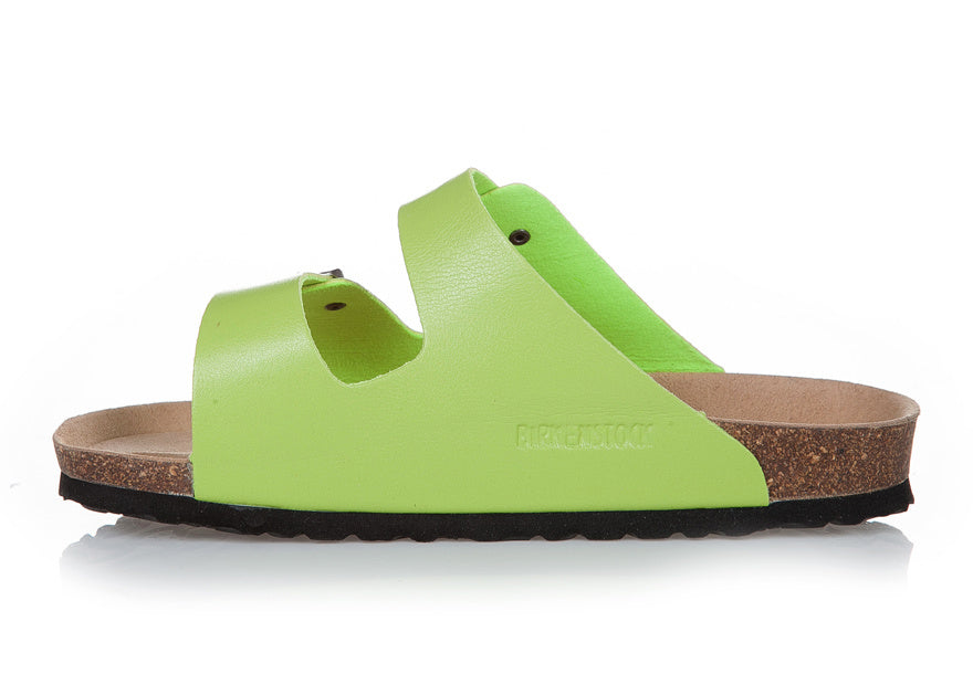 Birkenstock Arizona (Lime Green / Light Green Birko-Flor / Synthetic Leather)