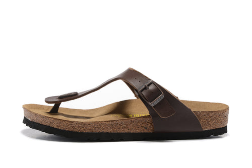 Birkenstock  Gizeh Smooth Leather - Dark Brown