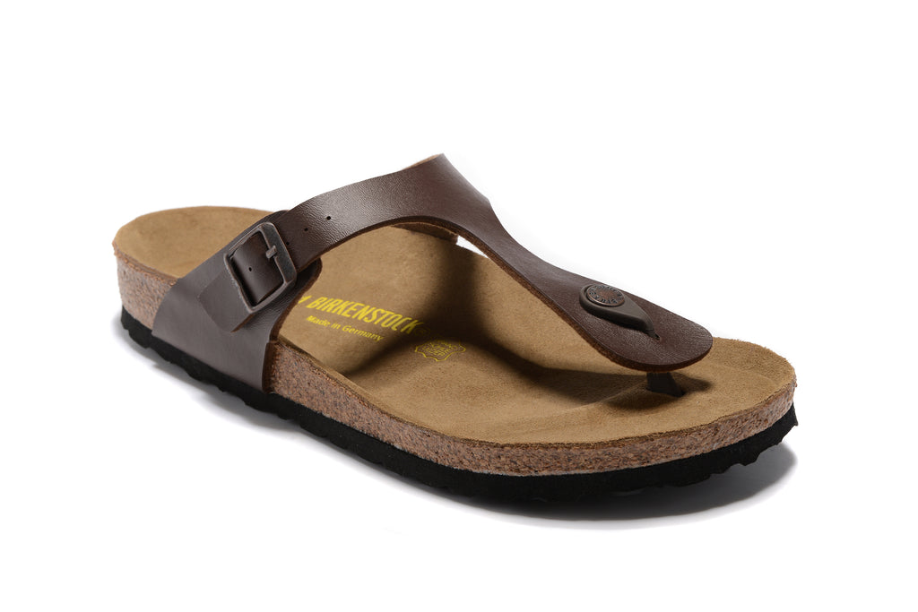 Birkenstock  Gizeh Smooth Leather - Dark Brown