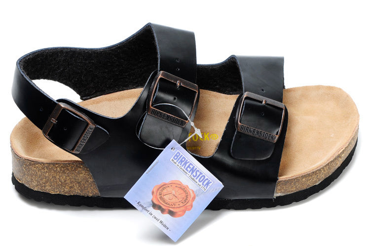 Birkenstock Milano Black Birko-Flor