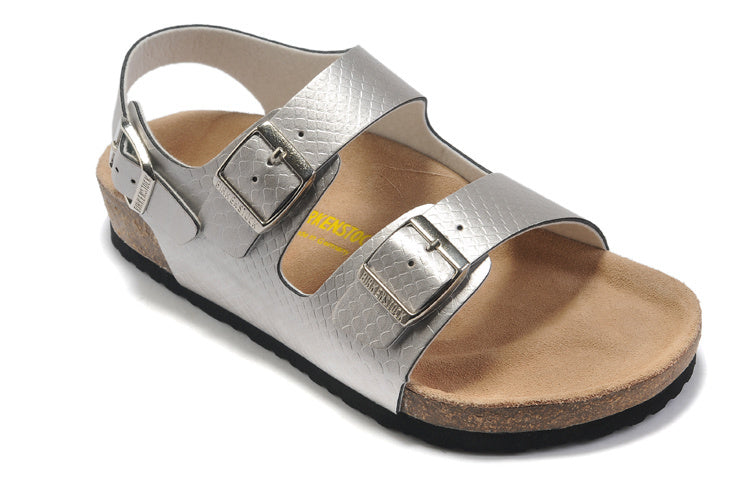 Birkenstock Milano Silver Metallic