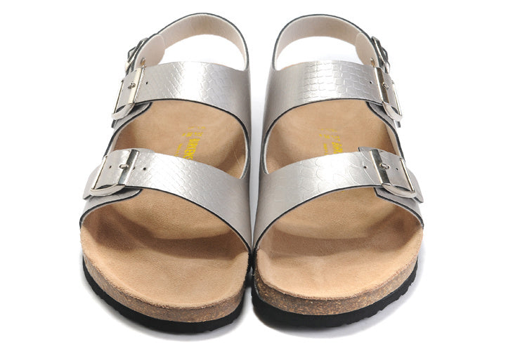 Birkenstock Milano Silver Metallic