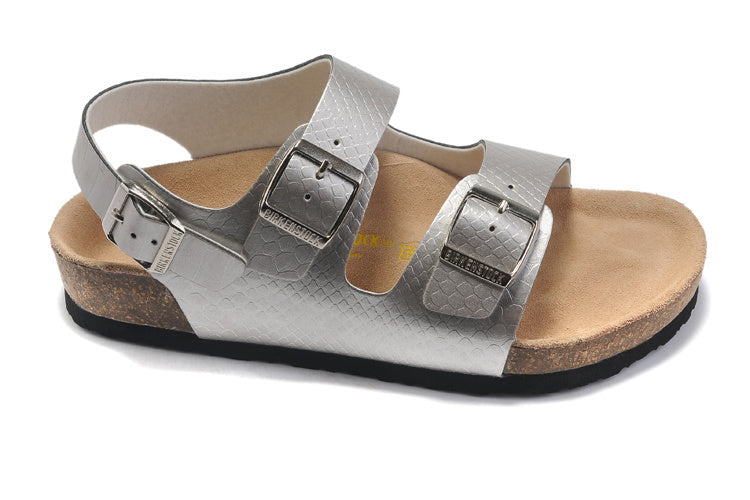 Birkenstock Milano Silver Metallic