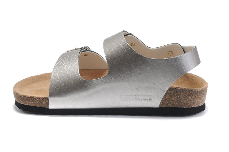 Birkenstock Milano Silver Metallic