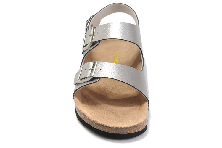 Birkenstock Milano Silver Metallic