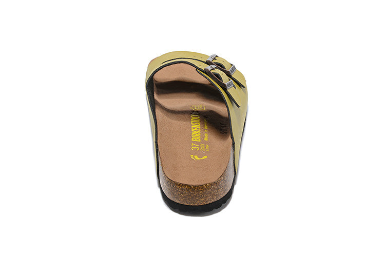 Birkenstock Arizona (Olive Green, Birko-Flor / Synthetic Leather)