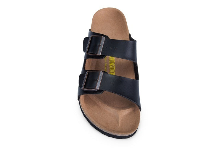 Birkenstock Arizona (Black / Dark Navy Birko-Flor / Smooth Leather)