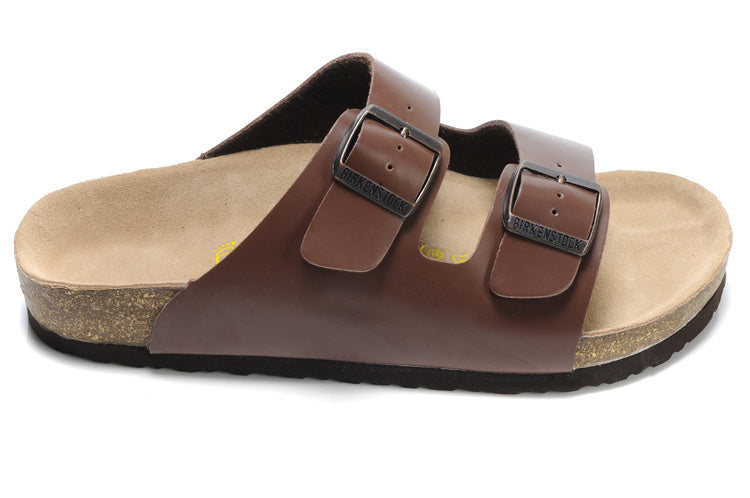 Birkenstock Arizona (Dark Brown / Mocha Birko-Flor / Smooth Leather)