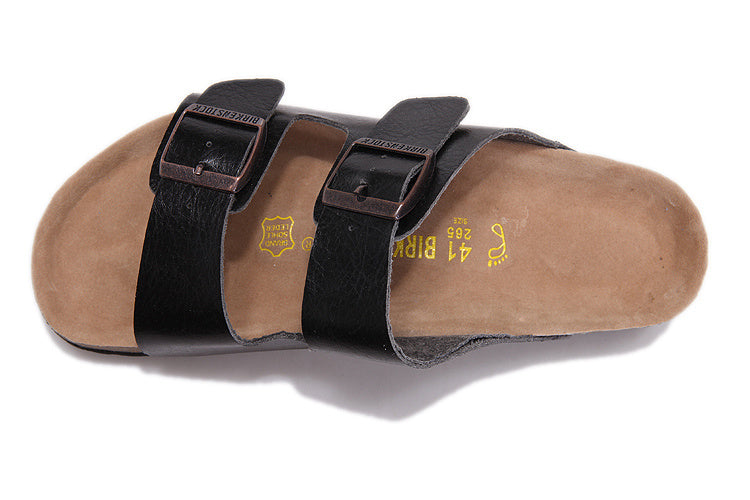 Birkenstock Arizona Black Textured Leather