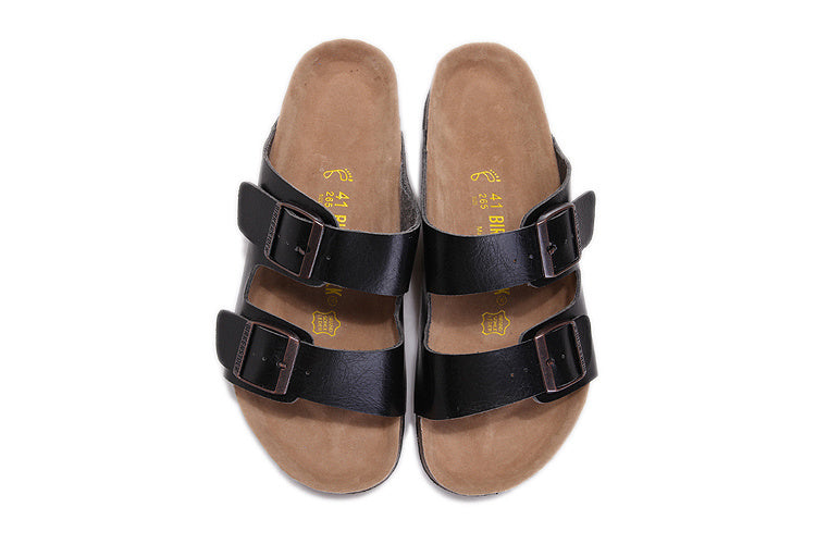 Birkenstock Arizona Black Textured Leather