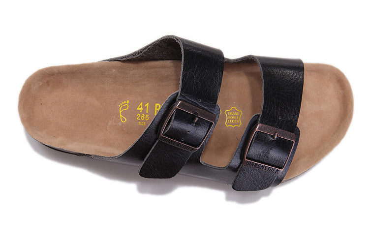 Birkenstock Arizona Black Textured Leather