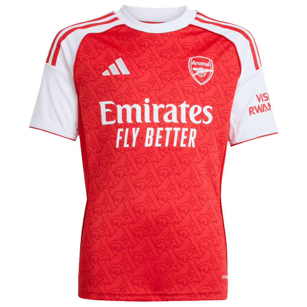 Gabriel Martinelli 11 Signature Arsenal 25/26 Home YOUTH Jersey - White/Red