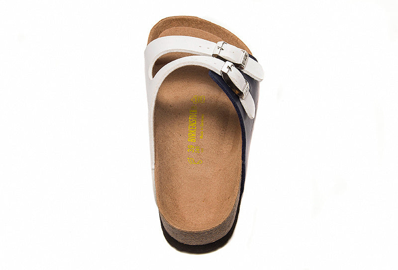 Birkenstock Arizona Navy Blue & White Two-Tone