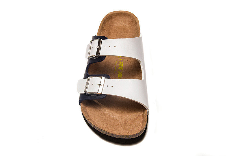Birkenstock Arizona Navy Blue & White Two-Tone