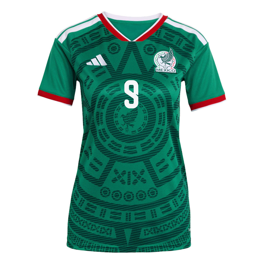 Raúl Jiménez 9 Women's Mexico National Team 2026 Home Jersey - Green