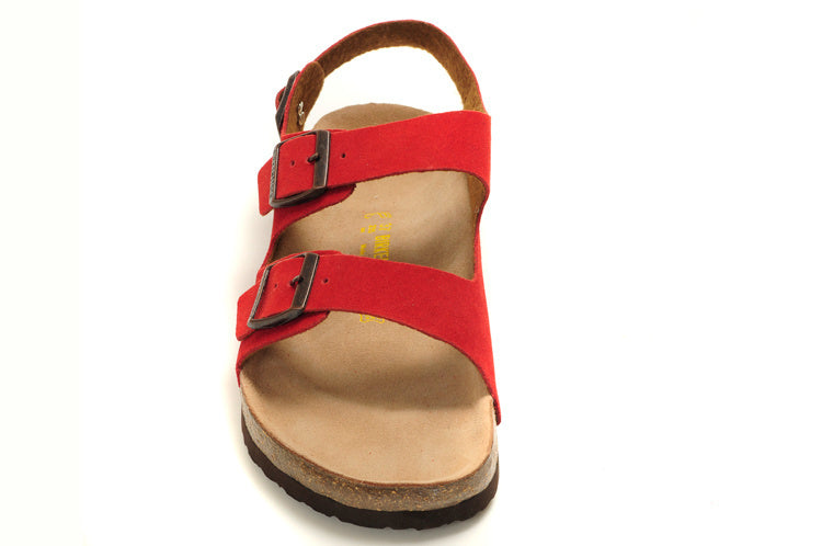 Birkenstock Milano (Red Suede)