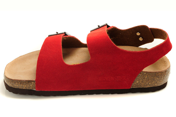 Birkenstock Milano (Red Suede)