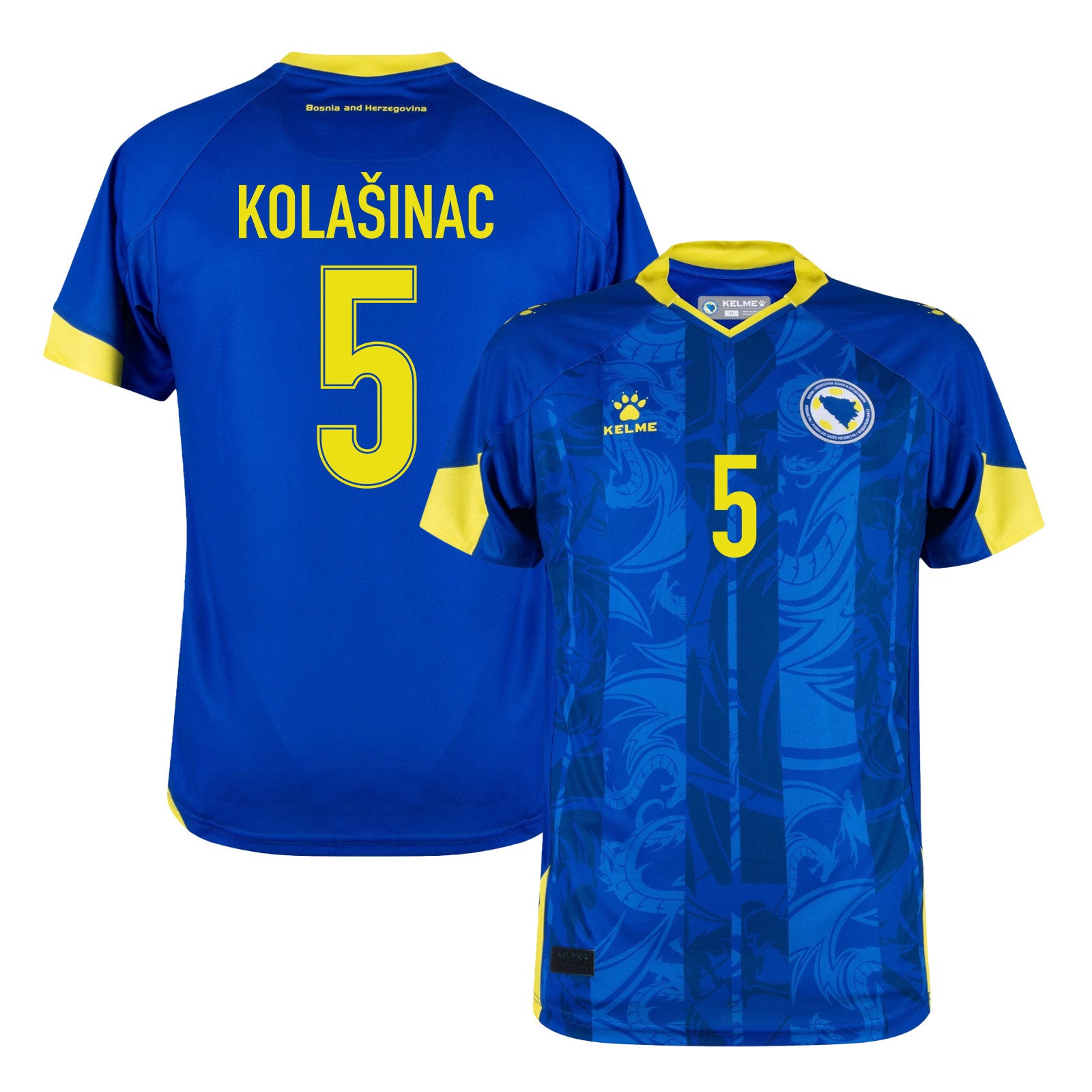 Sead Kolašinac 5 Bosnia and Herzegovina 2026 Home Jersey - Blue, Men