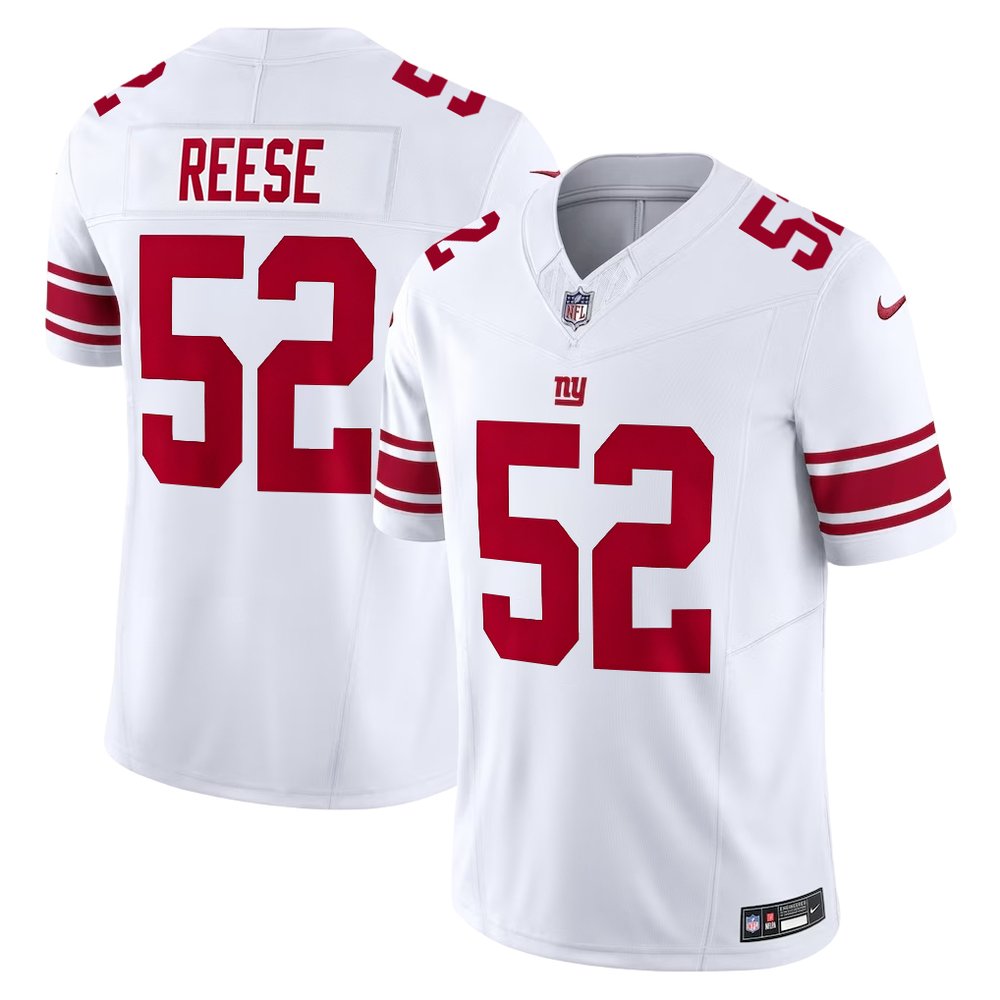 Arvell Reese New York Giants 2026 NFL Draft First Round Pick No. 5 Jersey - White