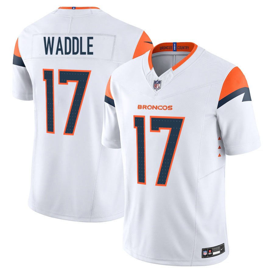 Jaylen Waddle Denver Broncos Jersey - White