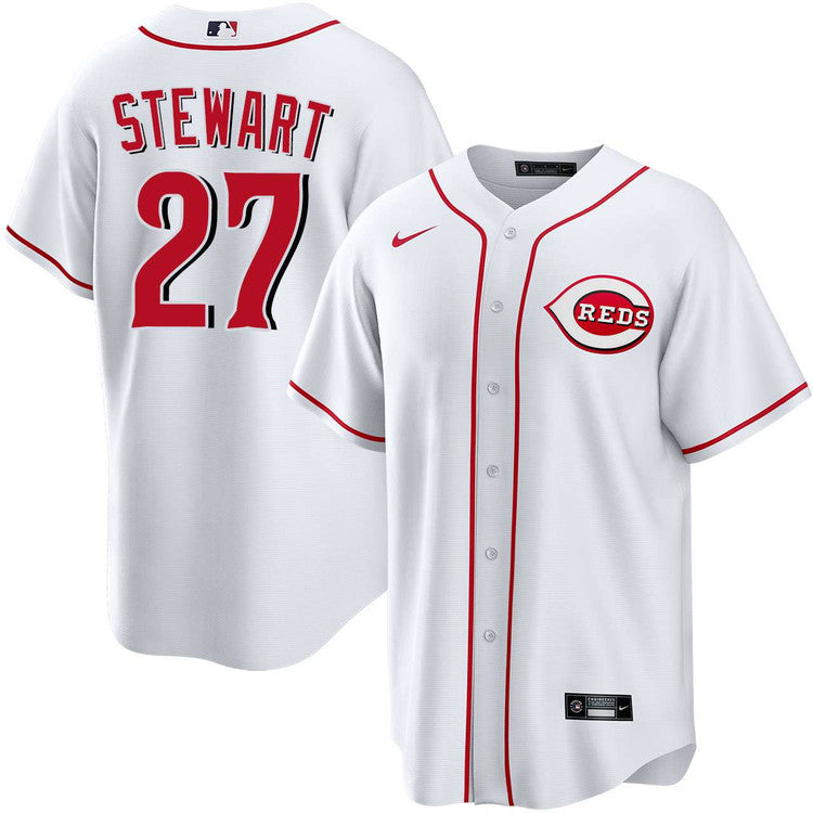 Sal Stewart Cincinnati Reds Home Jersey - White