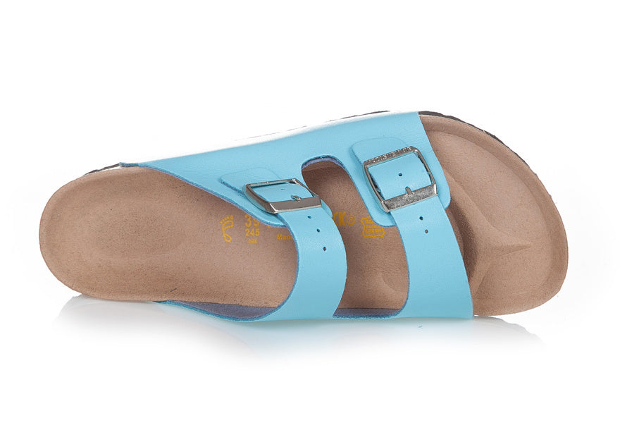 Birkenstock Arizona (Light Blue / Sky Blue Birko-Flor / Synthetic Leather)