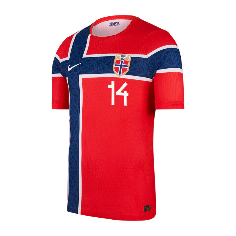 Julian Ryerson 14 Norway National Team 2026 Home Jersey - Red, Men