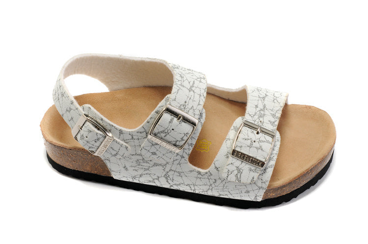 Birkenstock Milano White Marble Print