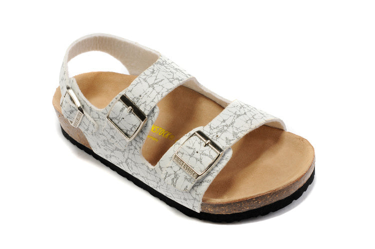 Birkenstock Milano White Marble Print