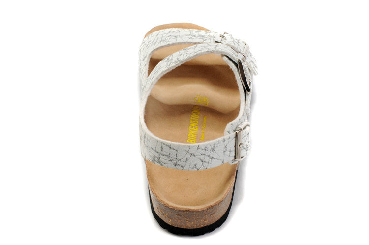 Birkenstock Milano White Marble Print