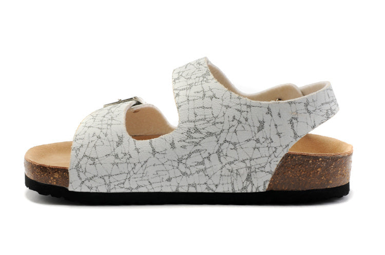 Birkenstock Milano White Marble Print
